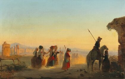 Rome, the Via Appia at Dawn