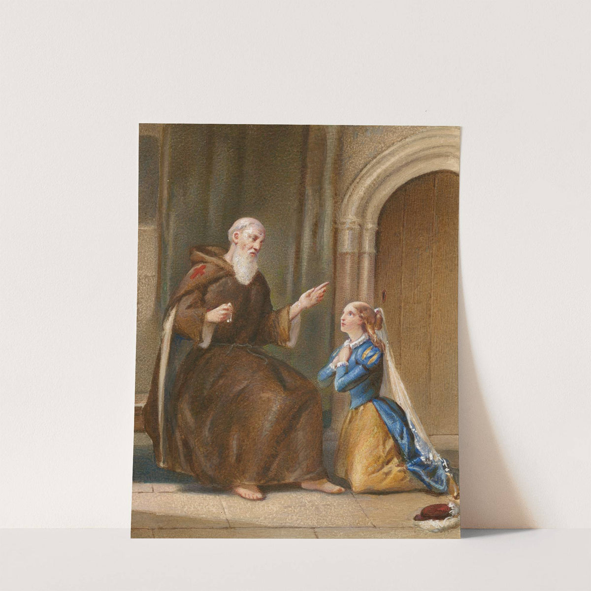 Romeo and Juliet; act IV, scene 1; Friar Lawrence’s cell by W.T. Dennis