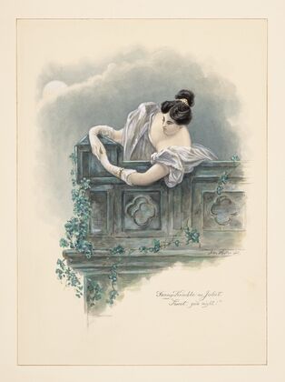 Romeo and Juliet, Fanny Kemble as Juliet, ‘Sweet, good night!’ — size preview