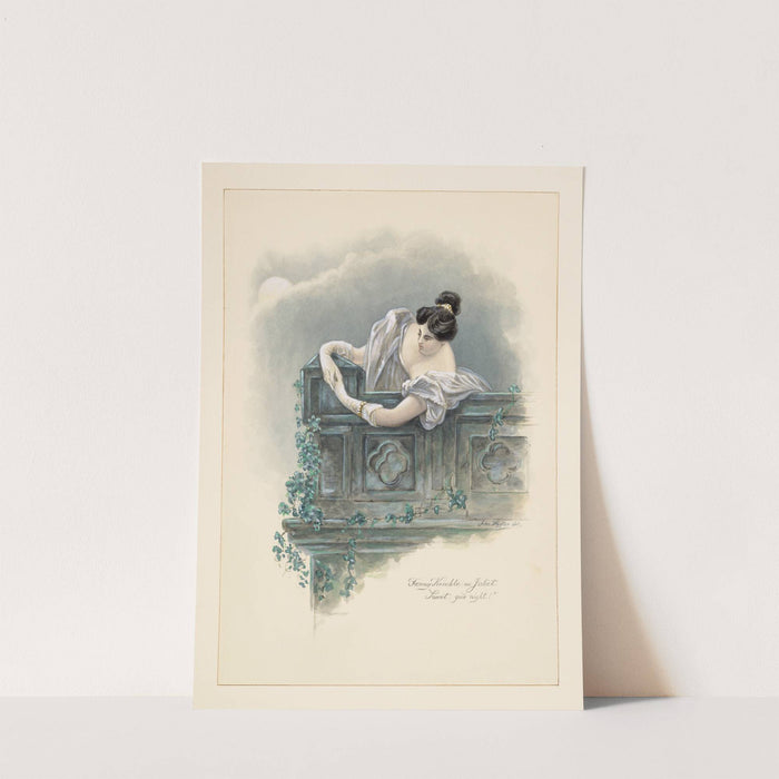 Romeo and Juliet, Fanny Kemble as Juliet, ‘Sweet, good night!’ by John Hayter