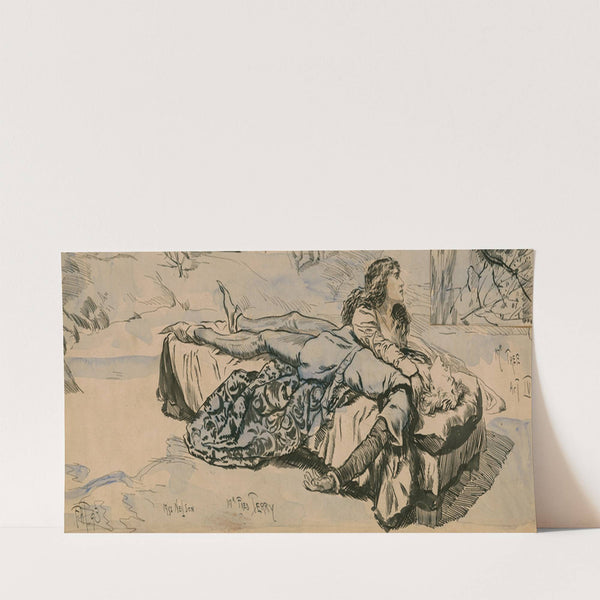 Romeo and Juliet, Tomb scene; Miss Neilson as Juliet, Mr. Fred Tree as Romeo (1893) by Frederick Henry Townsend