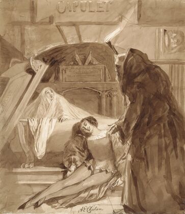 Romeo and Juliet, V, 3, the friar’s visit to the tomb of the Capulets — size preview