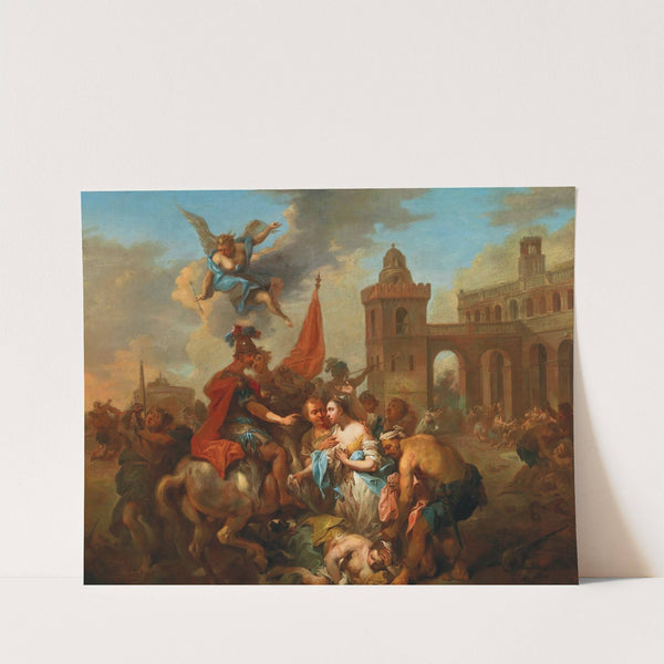 Romulus and Hersilia by Johann Conrad Seekatz