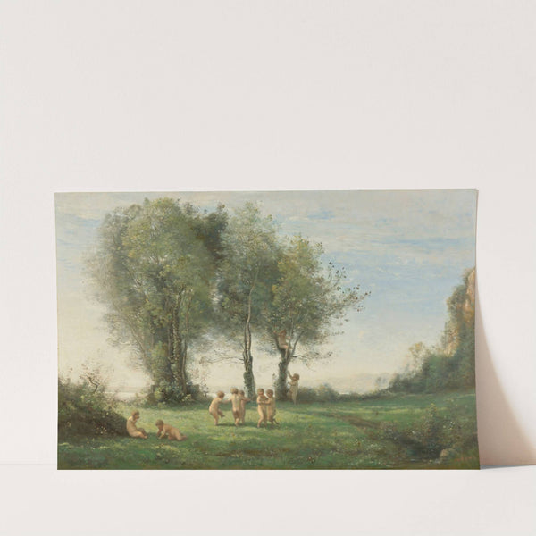 Ronde D&#039;amours; Lever Du Soleil by Jean-Baptiste-Camille Corot