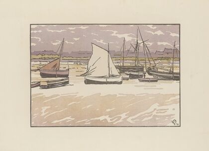 Roscoff, Gros temps, marée basse (1904)