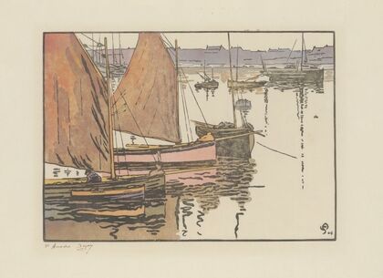 Roscoff, Les voiles rouges (1904)