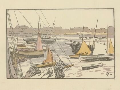 Roscoff, Séchage des voiles (1904)