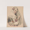 Rose mousseuse (1844-1850) by Emile Lassalle