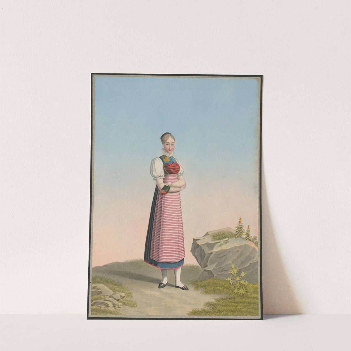 Rose Schleyer, Paysanne du Village de Kybourg, Canton de Zuric (1825-1830) by Jean Emmanuel Locher