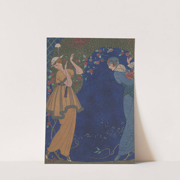 Roses dan la nuit (1914) by George Barbier