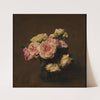Roses dans un vase de cristal (1894) by Henri Fantin-Latour