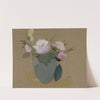 Roses in a Blue-Green Vase (1942) by Helene Schjerfbeck
