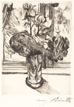 Roses in a Glass of Water (Rosen in einem Wasserglas)