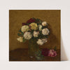 Roses In A Vase (1878) by Henri Fantin-Latour