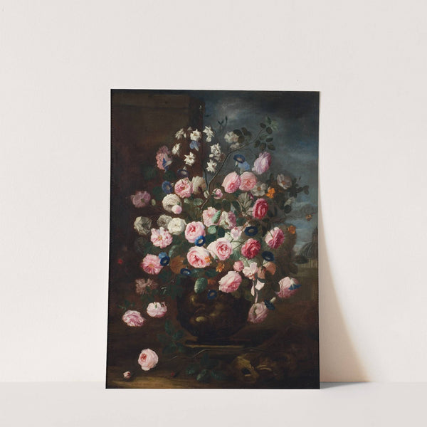 Roses in an Urn by Carel de Vogelaer