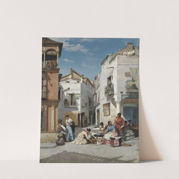 Rosquilla Sellers in a Corner of Seville (1881) by Manuel Ussel de Guimbarda