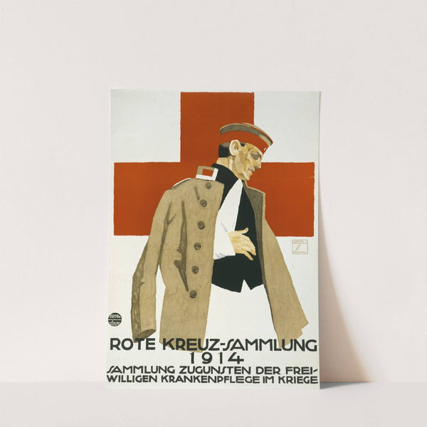 Rote Kreuz-Sammlung 1914. Sammlung zugunsten der Freiwilligen Krankenpflege im Kriege (1914) by Ludwig Hohlwein