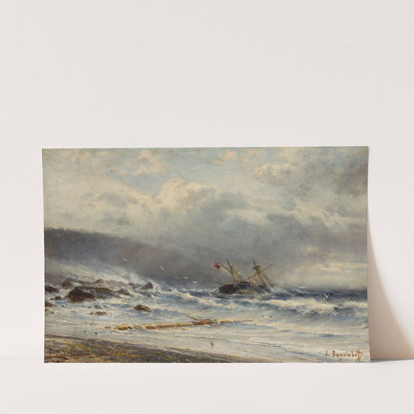 Rough sea by Alexey Petrovich Bogolyubov