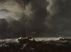 Rough Sea at a Jetty