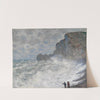 Rough weather at Étretat (1883) by Claude Monet