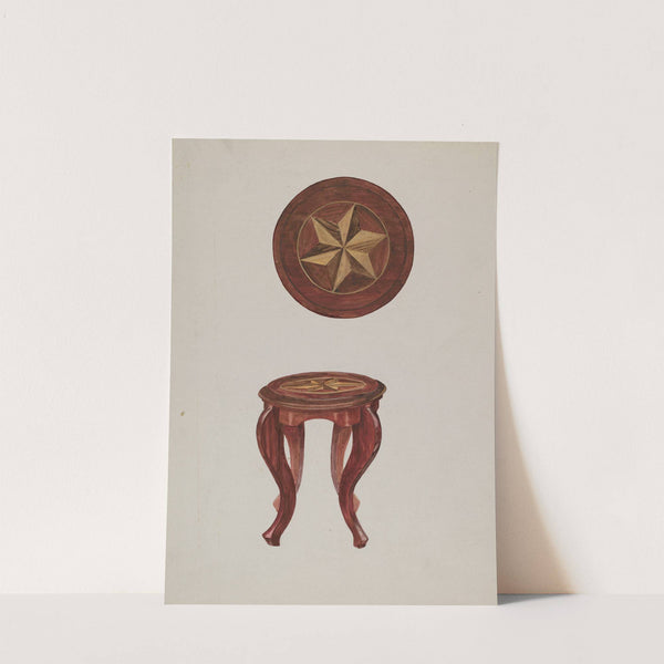 Round Stool by Verna Tallman