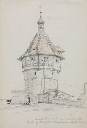 Round Tower, Castle of Munoth, Schafhausen, Switzerland (1842)