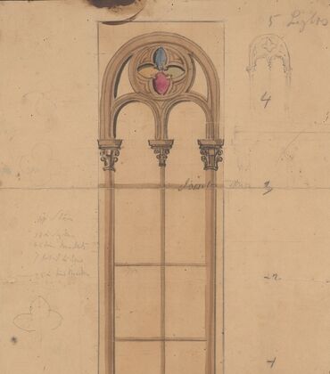Rounded Gothic arch