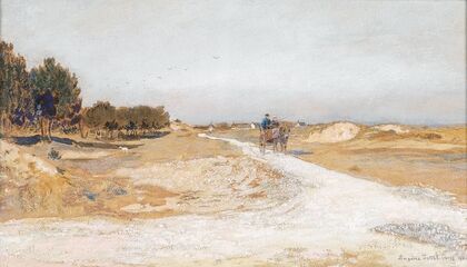 Route blanche a la moliere du Sable (1896)