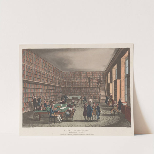 Royal Institution, Albemarle Street (1809) by Thomas Rowlandson