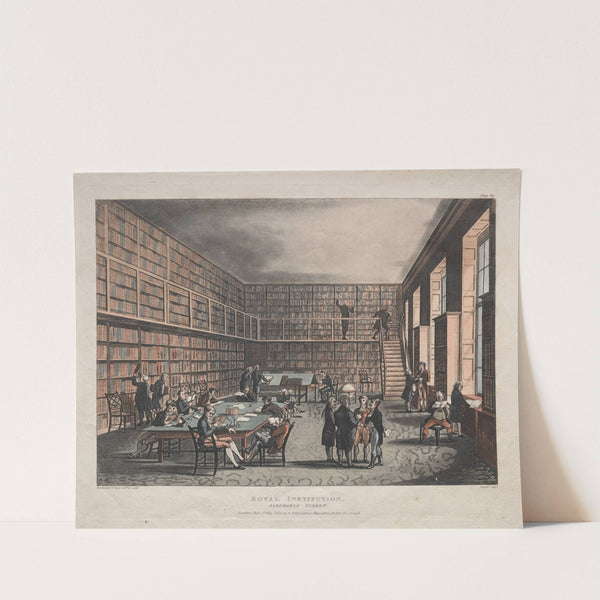 Royal Institution, Albemarle Street (1809) by Thomas Rowlandson