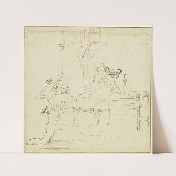 Ruben at the well (ca 1650-1651) by Rembrandt van Rijn