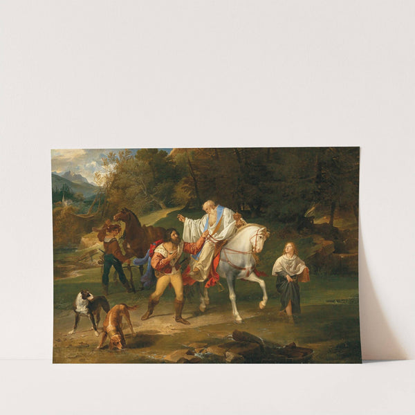 Rudolf of Habsburg and the priest (1818) by Franz Ludwig Catel