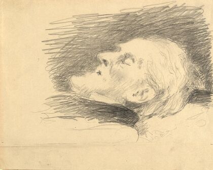 Rudolf von Alt am Sterbebett (1905)