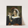 Rudolphina Wilhelmina Elizabeth de Sturler, second Wife of Count Johannes van den Bosch, with their Son Richard Leeuwenhart by Cornelis Kruseman