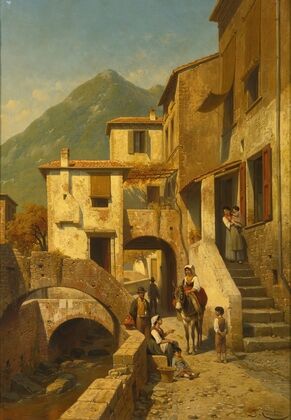 Rue A Monte-Rosso, Bord De La Mediterrane, Italie
