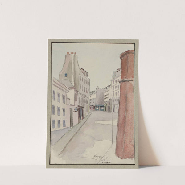Rue Cardinal Lemoine, prise du coin de la rue Clovis (1895) by F. Séguin