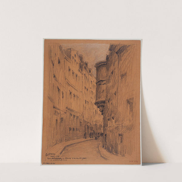 Rue de l&#039;Hôtel de Ville; l&#039;hôtel de Sens by Ferdinand Boberg