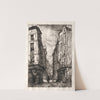 Rue des Marmousets (Old Paris) (1862) by Maxime Lalanne