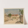 Rue et église à Vaugirard en 1881 by Louis-Martial-Théodat Masson