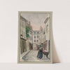 Rue Laplace, donnant rue de la Montagne Sainte-Geneviève et rue Valette, en 1895 (1895) by F. Séguin