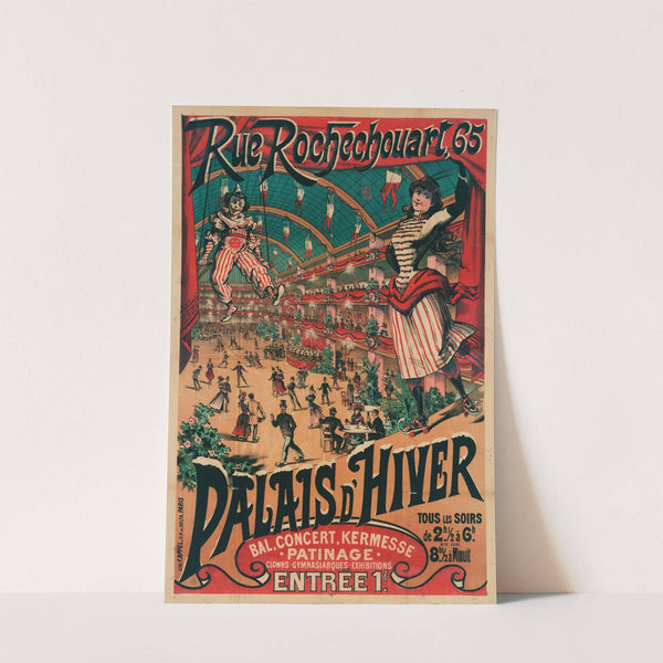 Rue Rochechouart, 65 Palais D&#8217;hiver (1880-1890) by Lith. F. Appel