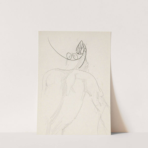 Rug van een naakte figuur by Reijer Stolk