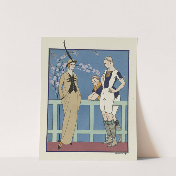 Rugby ;Costume tailleur de Redfern (1914) by George Barbier
