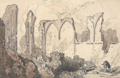 Ruin behind the Free School, Thetford, Suffolk