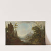 Ruin of a Castle near a Lake with Fishermen (1765-68) by Caspar Wolf