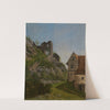 Ruine mit Haus by Georg Wilhelm Issel