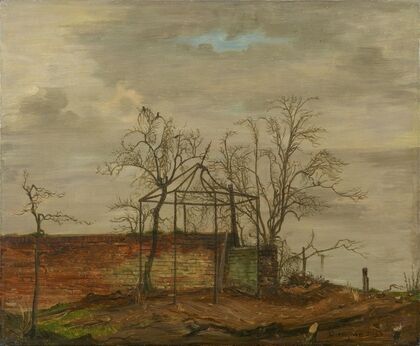 Ruine und kahle Bäume (1930)