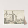 Ruïne van een huis in Utrecht by Herman Saftleven