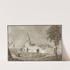 Ruïne van een kerk in La Manche by Otto Howen