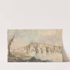 Ruined Bridge with Four Pointed Arches Near Rome (ca. 1785) by Willey Reveley